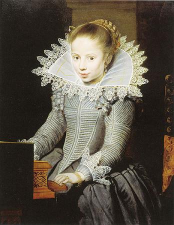 A Girl at a Virginal ca. 1624-1625 by Cornelis de Vos (1584-1651)  Private Collection